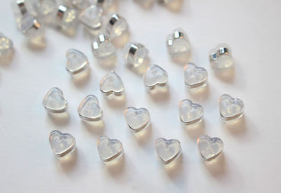 20PCS Heart Ear Nuts, Gold Plated Earring Backs, Rubber Earring Stoppers, Wholesale Earring Findings ZZ023-ZX7045