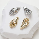 Evil eye Hand Charm, 14K Gold/Silver Plated Eye Pendant, Neckalce Bracelet Making Pendant, Jewelry Supply Finding GZ247