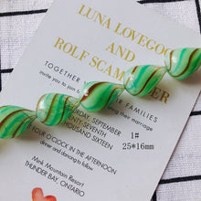 Cargar imagen en el visor de la galería, 4 cuentas de vidrio con forma de gota, globos ovalados huecos soplados a mano para hacer joyas, hallazgos de cuentas DIY MY098