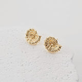 Gold Seashells Earring Post With Loop, S925 Silver Ear Pin Nickel Free Earrings, Hypoallergenic Earring Findings ZX305