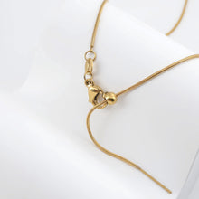 Load image into Gallery viewer, 14K Snake Finished Necklace Chain, Adjustable Necklace, 316L Stainless Steel, Snake Chain, Ready to Wear, 45cm/18 inch, JR001