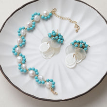 Cargar imagen en el visor de la galería, Cuentas redondas de concha turquesa, 4 mm, 6 mm, 8 mm y 10 mm, lisas para hacer joyas, cuentas DIY GE130