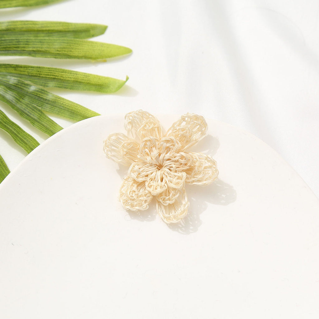 6PCS Rattan weaving Earring Findings, Boho earring making, Hawaii Vacation Style Straw Earrings for girl,Handmade Earring Finding BS008