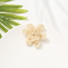 Load image into Gallery viewer, 6PCS Rattan weaving Earring Findings, Boho earring making, Hawaii Vacation Style Straw Earrings for girl,Handmade Earring Finding BS008