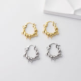 Twisted Lava Earring Hoops With Five Loop, Gold Plated Earring, Huggie Hoop Earring, DIY Earring  Findings, Handmade Earring Supplies D0378