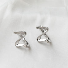 Load image into Gallery viewer, 14K Gold Plated Irregular Hoop Earring, Silver, Matte Gold, Earring Parts, S925 Silver Pin, Hoop earring for Jewelry Making BB103