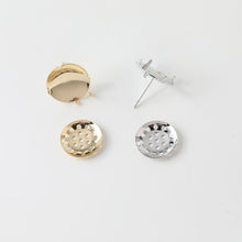 Load image into Gallery viewer, 1 Pair- 14K Gold Round Post Stud, Round Stud Earring Nickel Free, 10mm, 12mm, Hypoallergenic Earring Findings GZ206