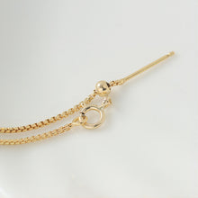 Load image into Gallery viewer, Gold Filled Adjustable Box Finished Chain for Bracelet/Necklace With Spring Clasp, 1.1mm, 7 Inch READY To WEAR Bracelet Findings, USA, BL007