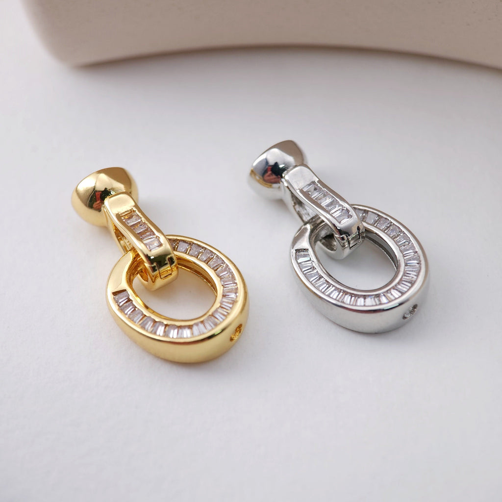 18K Gold Plated Clasp Claw, Necklace Bracelet Making Connector, Jewelry Findings S1222