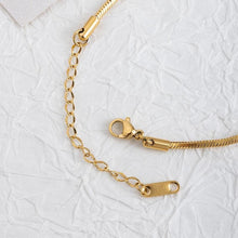 Load image into Gallery viewer, 18K Snake Chain Necklace, 316L Stainless Steel, Ready to Wear, 40+5cm/17.7 inch ZD004