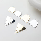 10pcs Geometric Link Connectors, Metal Blank, 14K Gold Plated, Triangle Blank Connectors, Arch Connectors Charm, Jewelry Findings GZ723