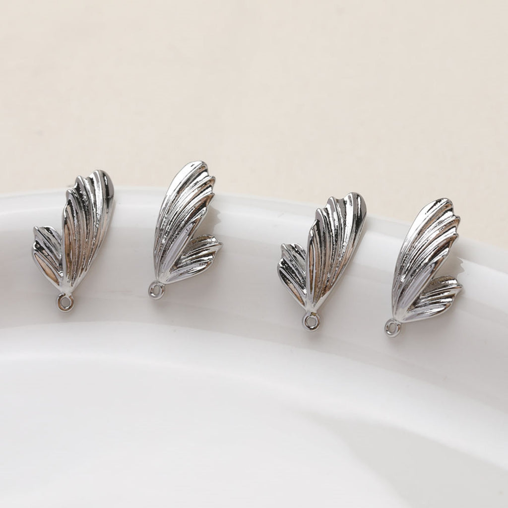 مشبك أذن على شكل فراشة، دبوس أذن من الفضة الاسترلينية عيار 925، خالٍ من النيكل، أقراط أذن، أقراط مرصعة مطلية بالذهب عيار 14 قيراطًا، GZ389