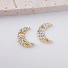 Load image into Gallery viewer, Heart Spacer Beads, 18K Gold Plated, Rainbow Pave Cubic Beads,  9.6mm, Heart Pendant, Jewelry Making Supplies S20611