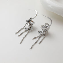 Load image into Gallery viewer, Designed Irregular Tassel Stud Post Earrings, 14K Gold Plated/Silver Tassel Earring GZ751