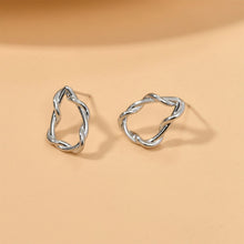 Load image into Gallery viewer, Alien Skeleton Ear Post , S925 Silver Ear Pin Nickel Free, Niche Retro Metallic ,  14K Gold Plated Circle Stud Earring Finding LL152