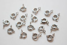 تحميل الصورة إلى عارض المعرض، 10 قطع - مشبك زنبركي مطلي بالذهب/الفضة عيار 18 قيراطًا، مشبك زنبركي مفتوح، مشبك جراد البحر، مشبك قلادة لصنع المجوهرات ZZ011-ZX7042