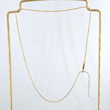 Load image into Gallery viewer, 14K Snake Finished Necklace Chain, Adjustable Necklace, 316L Stainless Steel, Snake Chain, Ready to Wear, 45cm/18 inch, JR001