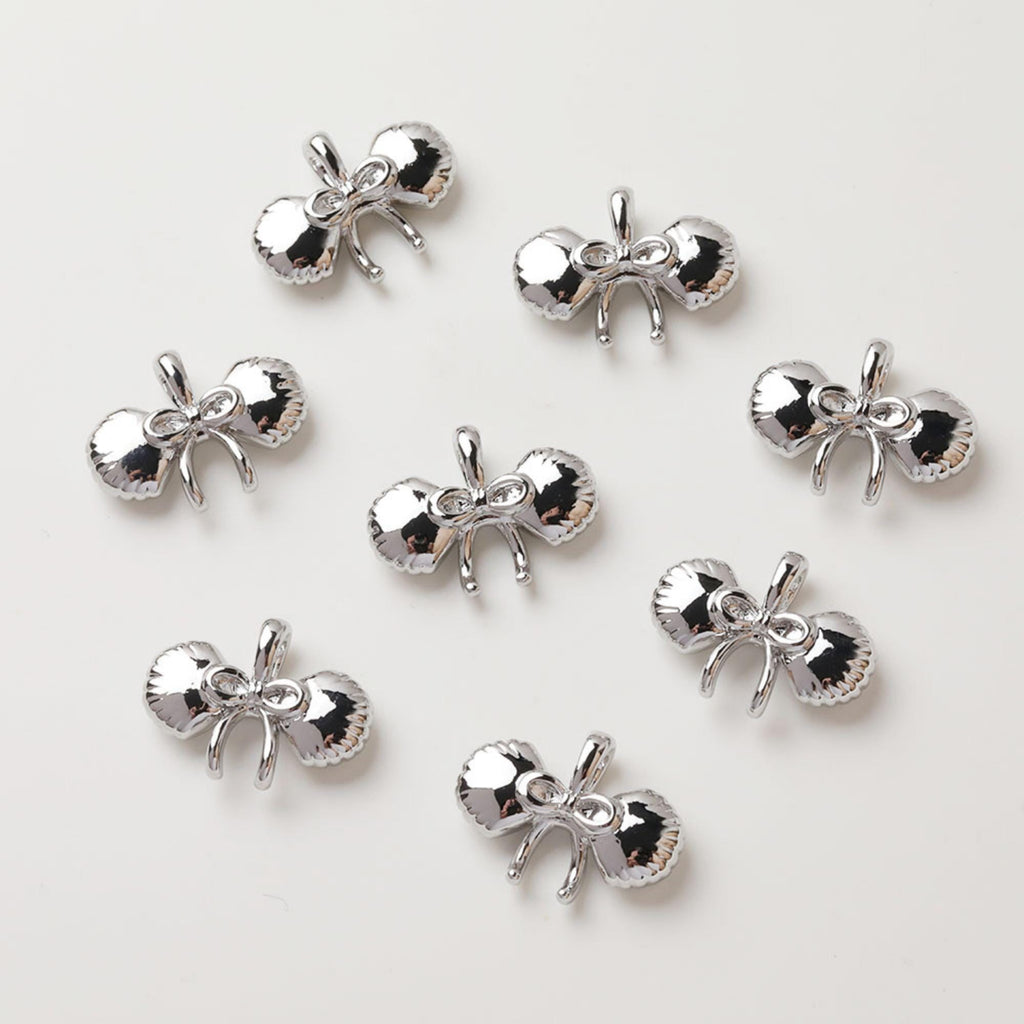 Bow Tie Charm, Bow Tie Bell Charm, Cubic Pendant, Earring Pendants, Real Gold Plated Brass Earring Charms, Jewelry Findings GZ729