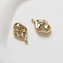 Cargar imagen en el visor de la galería, Colgante de gota irregular, estilo barroco, chapado en oro y plata de 14 quilates, accesorios para joyería GZ354