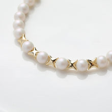 Load image into Gallery viewer, Cross Star Spacer Beads,14K Gold Plated,Metallic Star String Spacer Beads,Necklace and Earring Maker Beads,Jewelry Finding SC001-GZ402