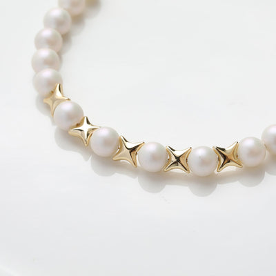 Cross Star Spacer Beads,14K Gold Plated,Metallic Star String Spacer Beads,Necklace and Earring Maker Beads,Jewelry Finding SC001-GZ402