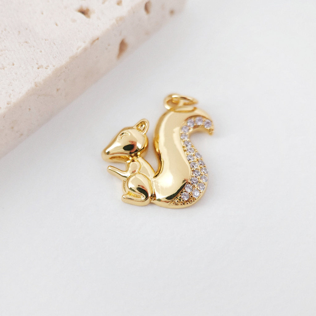 3D Pinecone Pendant, 18K Gold Plated Pine Cone Charms, 13x7.5mm, Necklace Making Charms, Earring Findings S1054