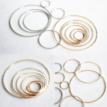 Load image into Gallery viewer, 10pcs- 14K Gold Plated Circle Pendant , 8/15/20/25/30/40mm, Nickel Free Circle Charm, Connectors, DIY Jewelry Making Findings JY025