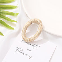 Load image into Gallery viewer, Rattan Weaving Earring Findings, Boho earring making, Hawaii Vacation Style Cute Earrings for girl ,Handmade Earring Finding BS004