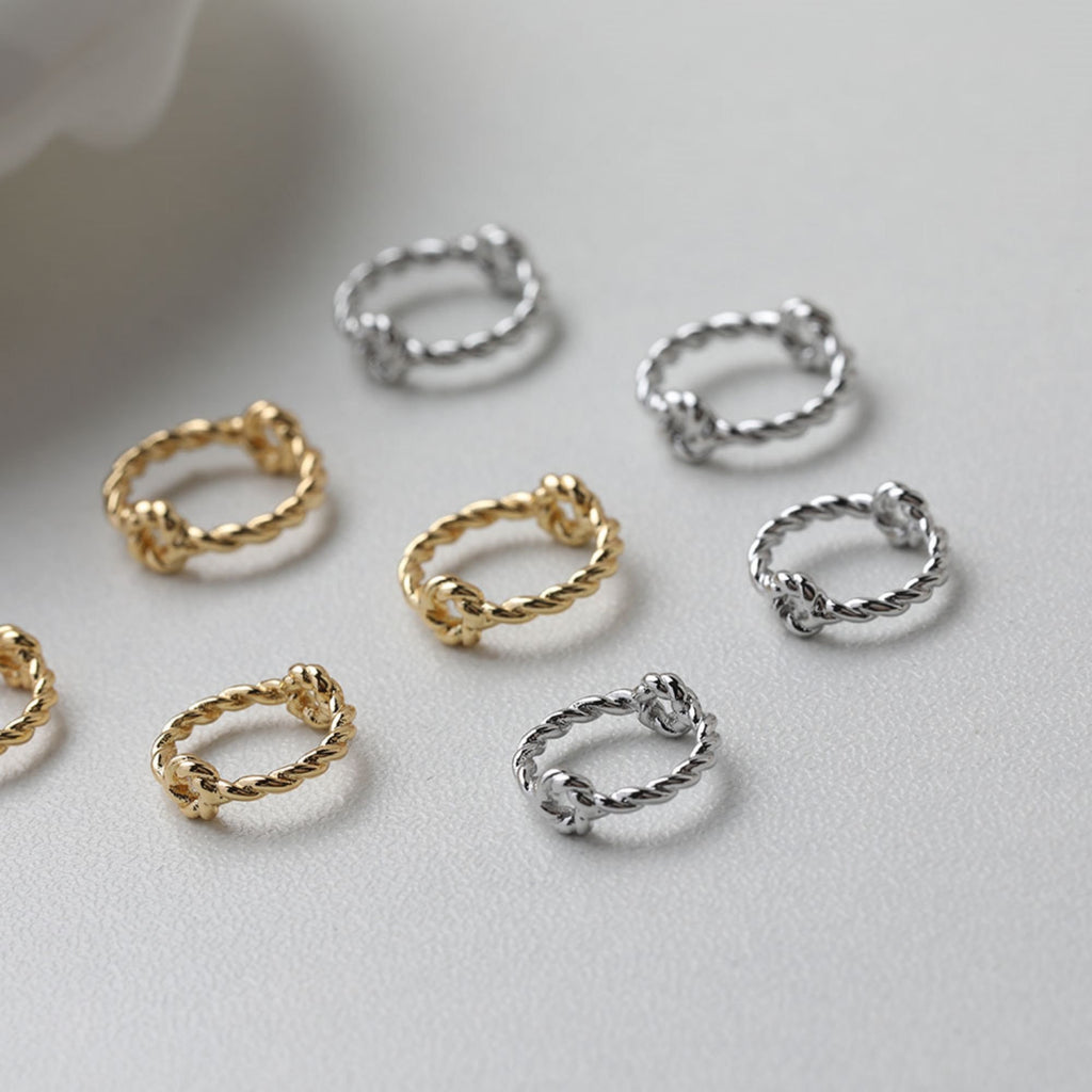 14K Gold Plated Ring Connector, Ring Beads, Ring Pendant, Jewellery Making Findings GT049