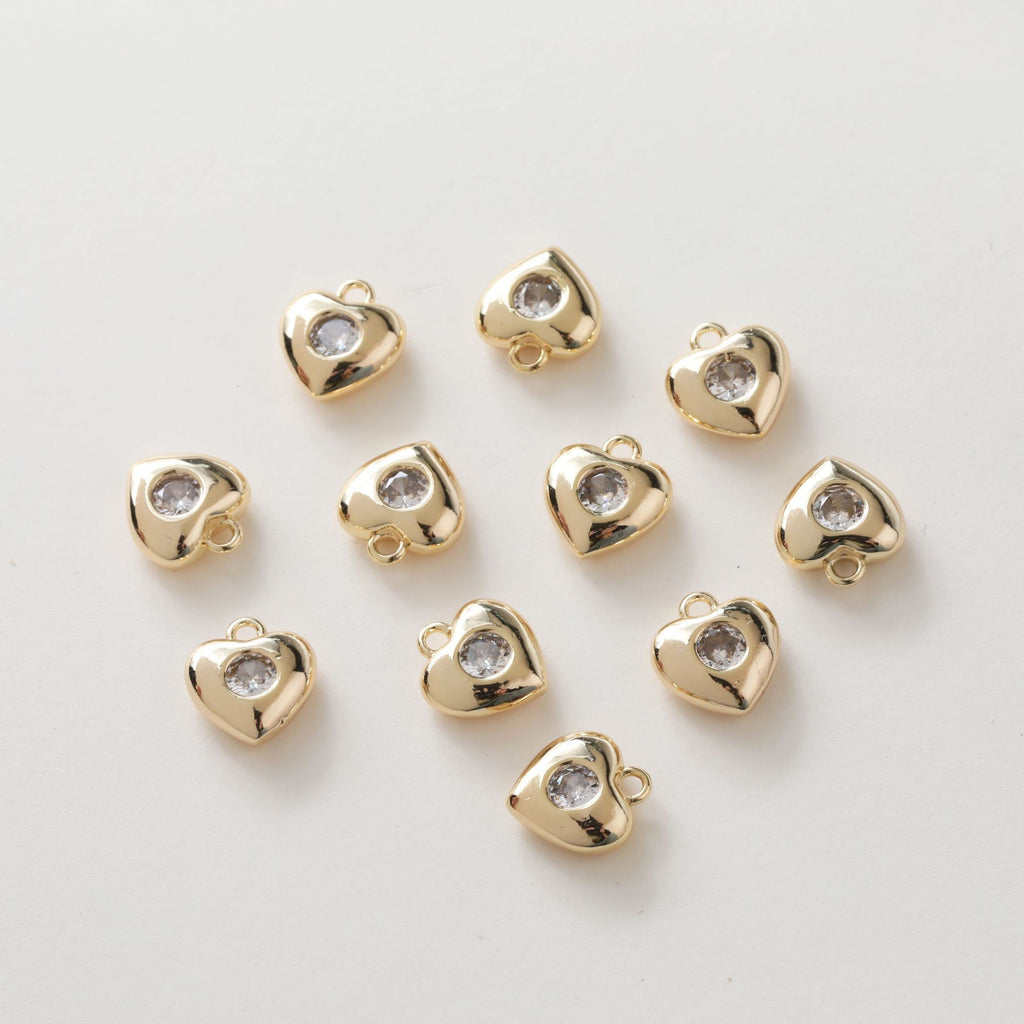 Hamsa Hand Charms, Star Charm, 14K Gold plated Cubic Zirconia Pave Pendant, Jewelry making supplies for Necklace and Bracelet GZ418