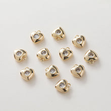 Load image into Gallery viewer, Hamsa Hand Charms, Star Charm, 14K Gold plated Cubic Zirconia Pave Pendant, Jewelry making supplies for Necklace and Bracelet GZ418