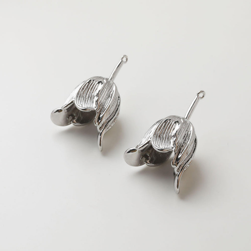 Flower Connector, 14K Gold Plated Flower Connector Charms For Earring Necklace Making, Jewelry Findings GZ748