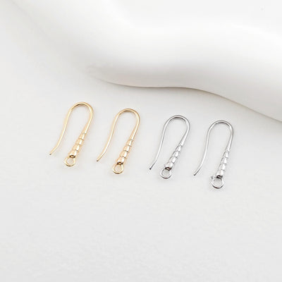 Fish Hooks, 18K Gold Plated Ear Wires, Gold Earring Earring Hooks, Ear Wires for Jewelry Making ZX257