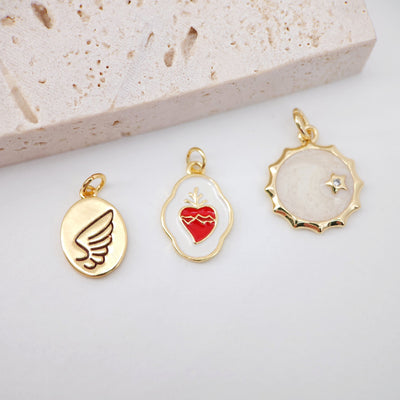 Enamel Carrot Charm, Carrot Pendant, 18K Gold Plated Pendant, Silver, Necklace Making Charm, Jewelry Findings S20263