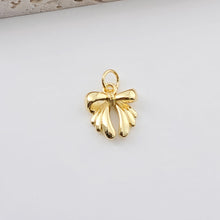 Load image into Gallery viewer, Gold Bow Tie Charm, Bunny Pendant, Cute Pendant, 18K Gold Plated, Jewelry Findings S1273