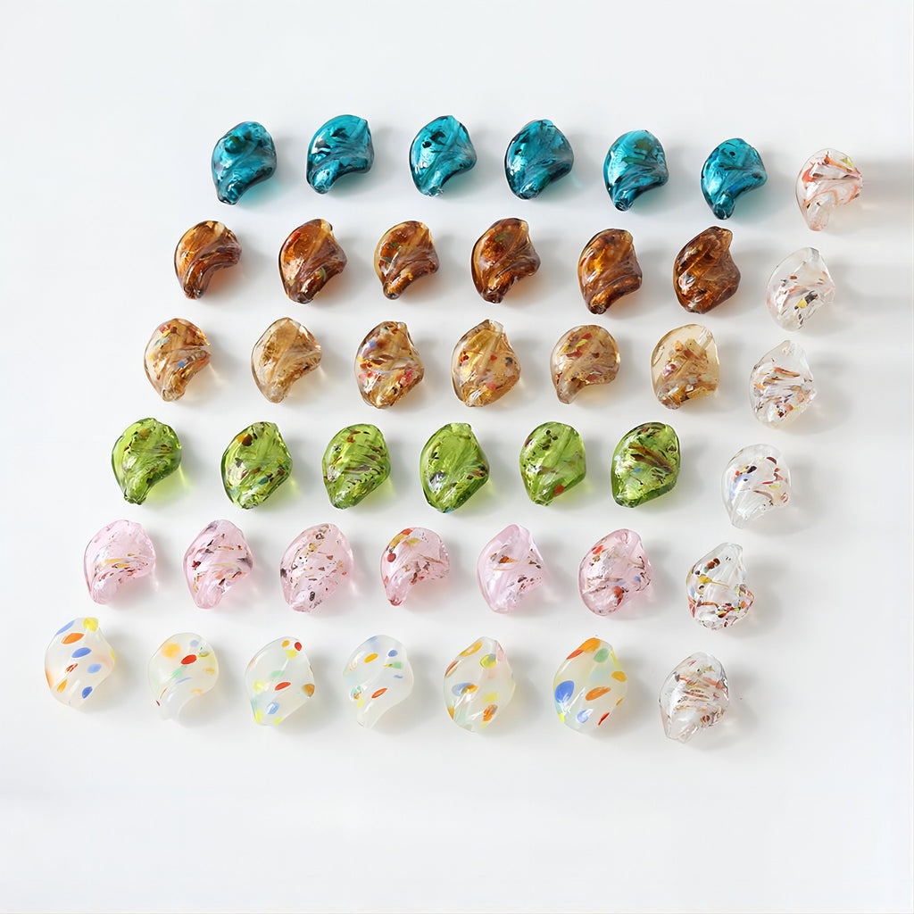 Cuentas esmaltadas irregulares, cuentas espaciadoras, 15 x 20 mm, cuentas sueltas de cristal para hacer joyas, hallazgos de cuentas DIY GZ040