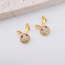 Load image into Gallery viewer, Sloth Charm, 18K Gold Plated Sloth Pendant, 16.4mm, 3D Sloth Animal Necklace Charm, Jewelry Findings S358