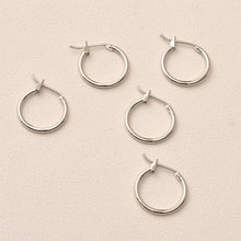 Load image into Gallery viewer, 14K Gold Plated Round Hoop Earring, Huggie Hoops Earring Parts, Spring Ear Hoops, 15mm, 16mm, hoop earrings LL120-ZX7035