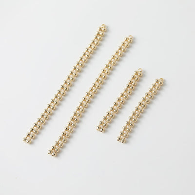 Gold Beads Chain Tassel Pendant, Beads Chain Charm, 18K Gold Plated Earring Chain Pendant, Earring Findings GZ173