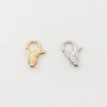 Load image into Gallery viewer, 18K Shiny Gold Plated Lobster Clasp Claw, 19.2*13mm, Necklace Bracelet Making Clasp with Closed Loop, Jewelry Findings S20368
