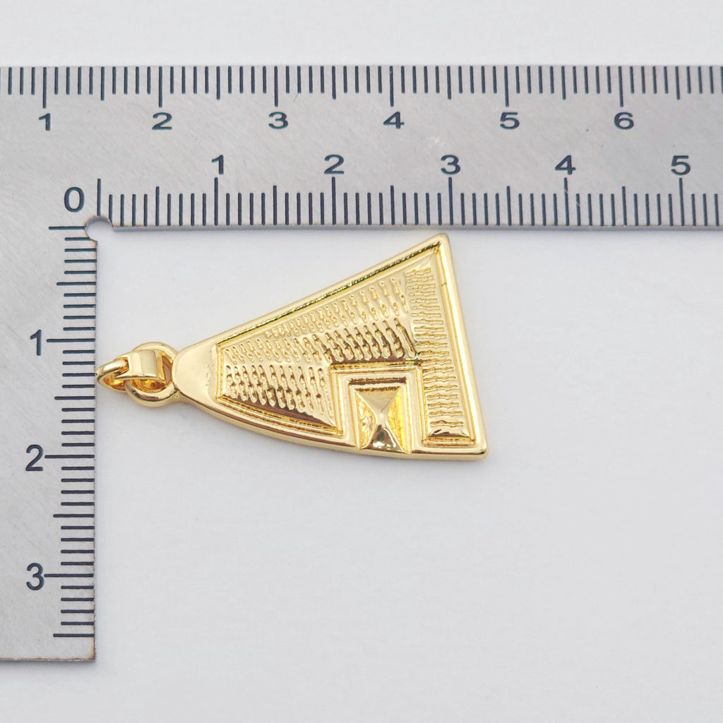 Building Charm, 18K Gold Plated Pendant, Flying Animal Charm, Necklace Jewelry Finding S1162
