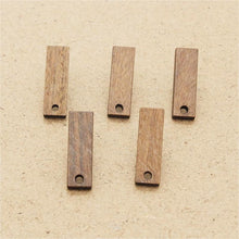 Load image into Gallery viewer, 10PCS  rectangular Geometric Wooden Earring Findings, Nickel Free, Earring Finding PS029-JT006