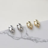 10pcs Gold Stone Earring Post With Loop, S925 Silver Pin Nickel Free Earrings, Ear Stud Loop, Hypoallergenic Earring Findings Z094