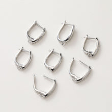 Load image into Gallery viewer, U Shape Earring Hoop, Huggie Hoops Earring Finding, Ear Hoops, 12x19mm, hoop earrings GZ166