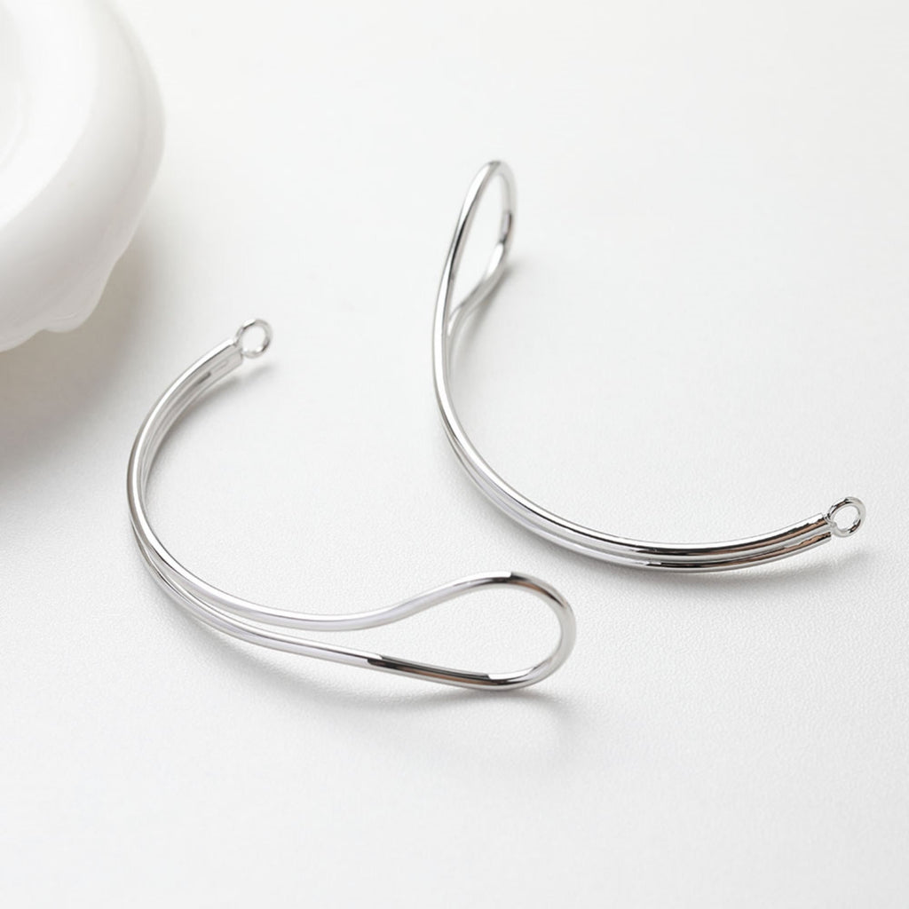 وصلة سوار عقدة بسيطة مع حلقات، مطلية بالذهب/الفضة عيار 14 قيراطًا، نتائج صنع سوار، نتائج مجوهرات سوار GE108