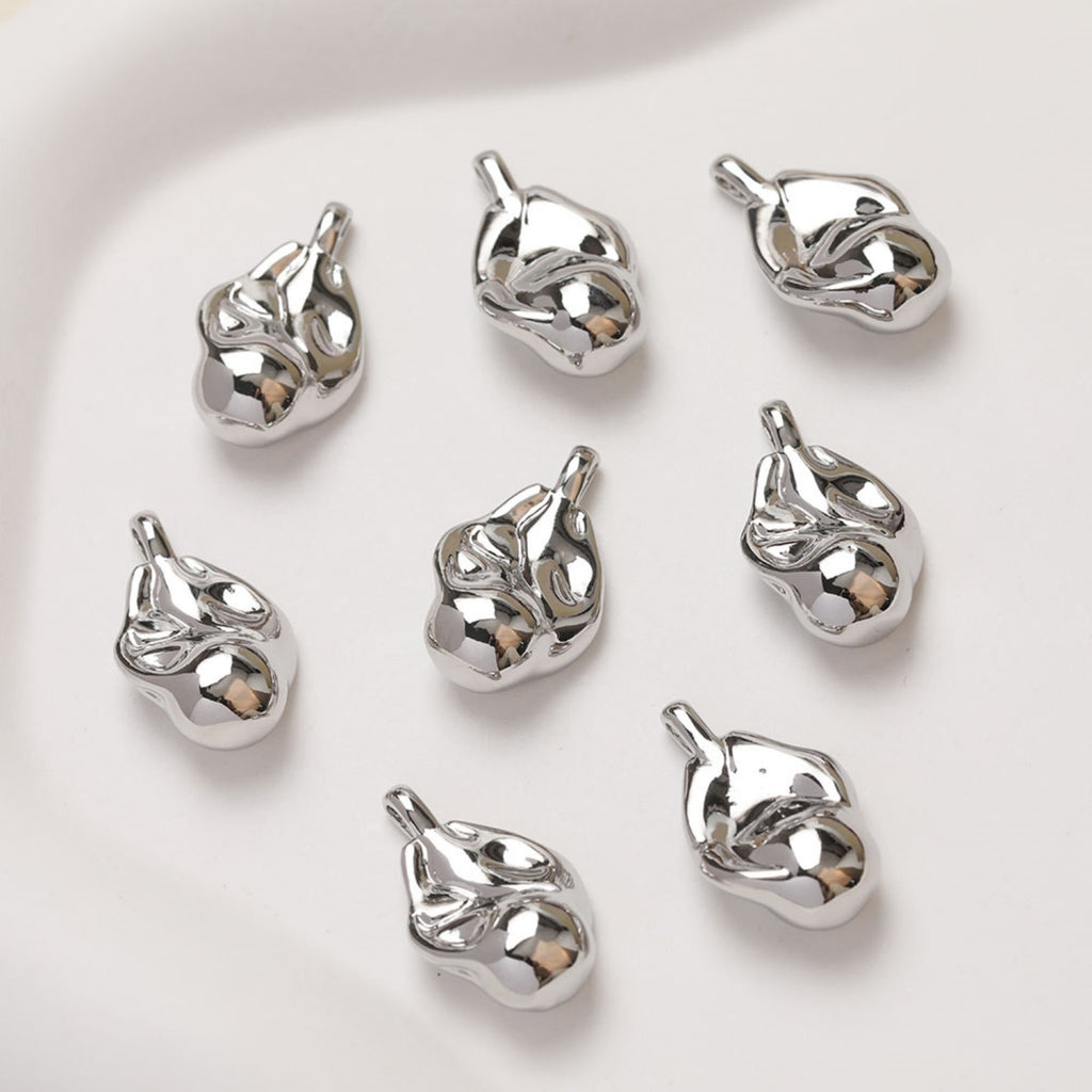 Colgante de gota irregular, estilo barroco, chapado en oro y plata de 14 quilates, accesorios para joyería GZ354