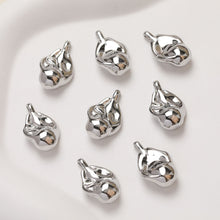 Cargar imagen en el visor de la galería, Colgante de gota irregular, estilo barroco, chapado en oro y plata de 14 quilates, accesorios para joyería GZ354