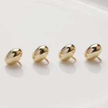 تحميل الصورة إلى عارض المعرض، دبوس أذن بيضاوي الشكل مرصع بأحجار الزركونيا المكعبة، دبوس أذن من الفضة الاسترلينية عيار 925، قرط أذن من الذهب عيار 18 قيراطًا مع أغطية تثبيت لنتائج أقراط اللؤلؤ نصف المثقوبة GZ414