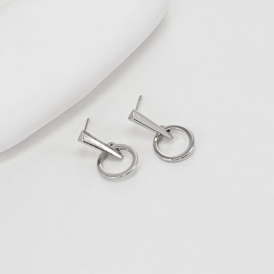 18K Gold Circle Post, S925 Silver Pin, Round Stud Earring Nickel Free, 22.7*12mm, Hypoallergenic Earring Findings D0364