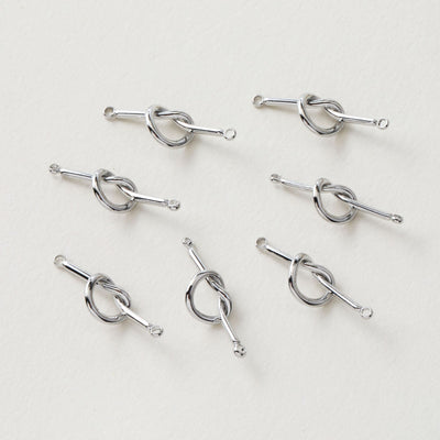 Conector de nudo Danity con presillas, accesorios para aretes chapados en oro y plata de 14 quilates, accesorios de joyería GZ165